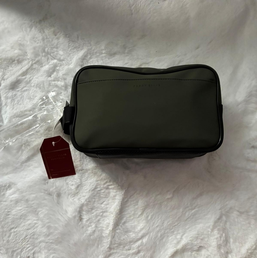 Perry Ellis Olive Men's Toiletry Bag